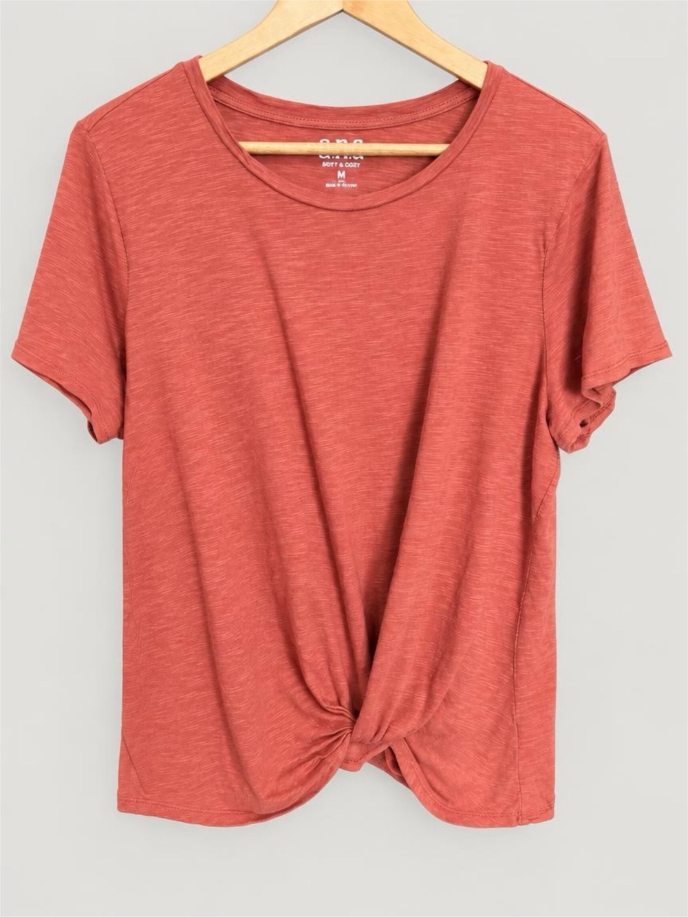 Maurice’s 24/7 Women's Knotted Tee - Dusty Pumpkin 2X